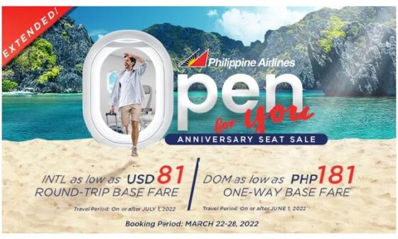 Philippine Airlines Anniversary Seat Sale 2022